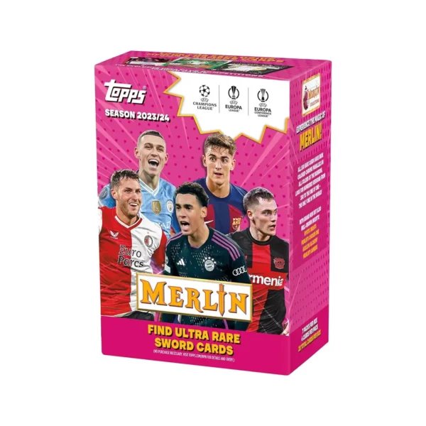 2023-24 Topps Merlin UEFA Champions League Trading Card Blaster Box