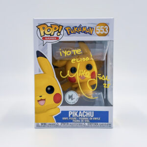 Funko Pop! Games – Pokémon: Pikachu (#553, Waving)- Autografiado