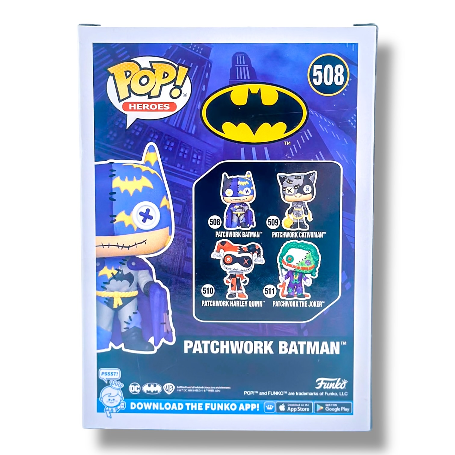 Funko Pop! Heroes – Batman (Patchwork) (#508) - Image 4
