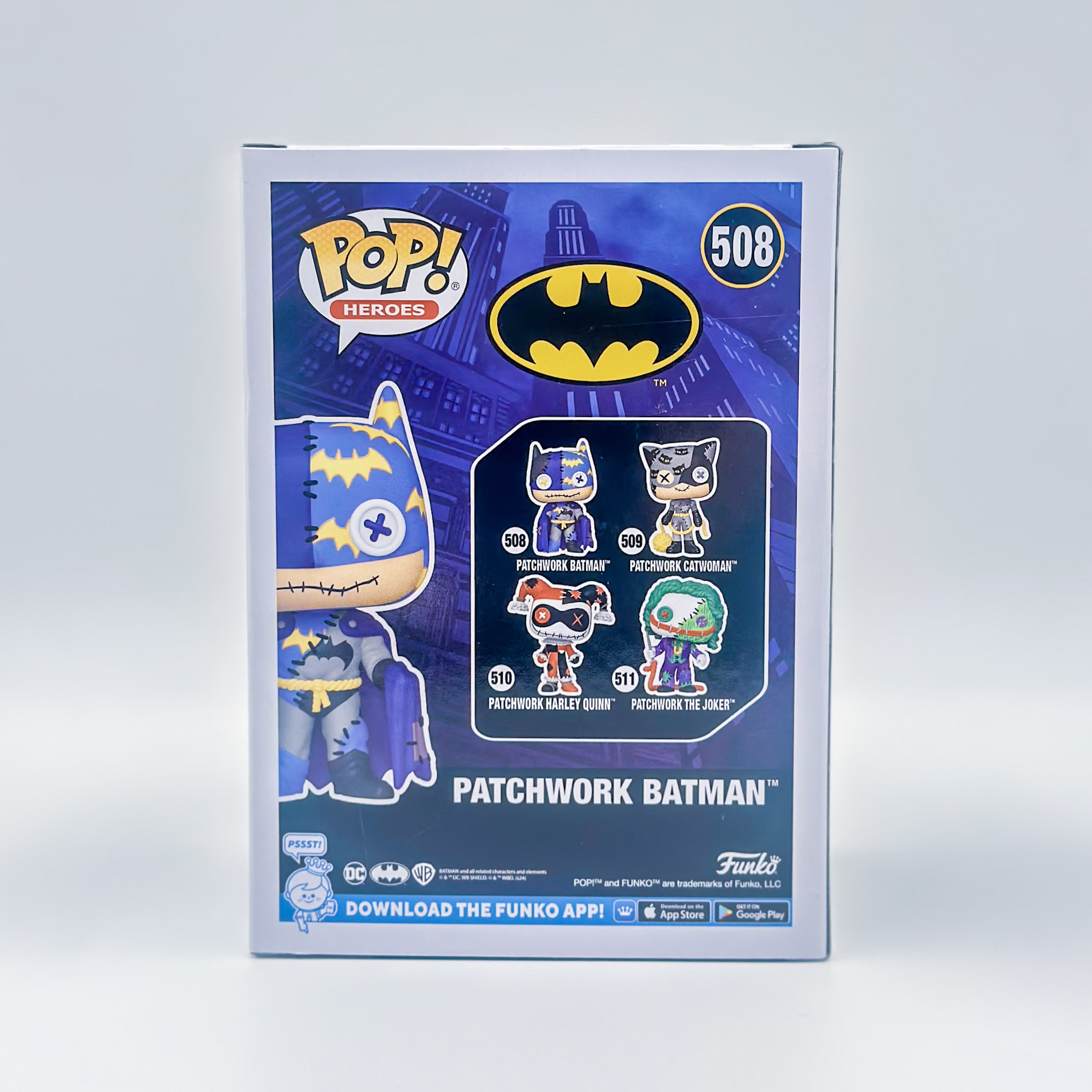 Funko Pop! Heroes – Batman (Patchwork) (#508) - Image 4