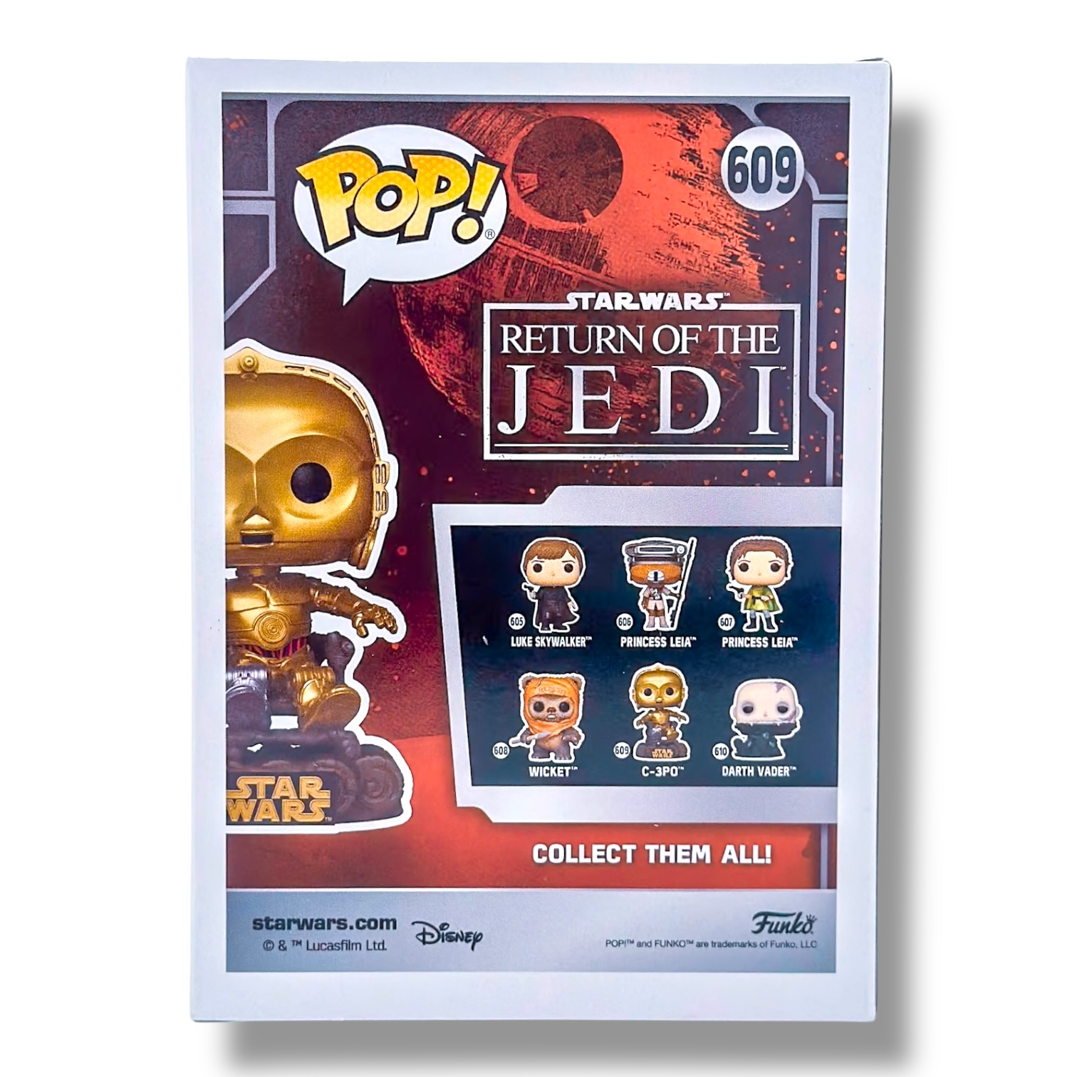 Funko Pop! Star Wars – C‑3PO en Trono (#609, ROTJ 40th)- Firma Oficial de Anthony Daniels - Image 4