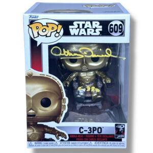 Funko Pop! Star Wars – C‑3PO en Trono (#609, ROTJ 40th)- AUTOGRAFIADO