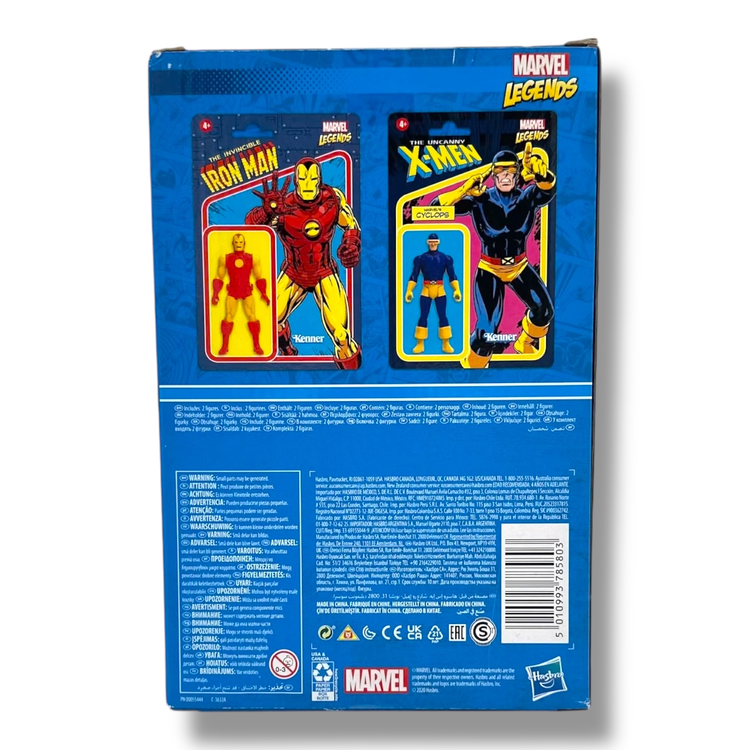 Marvel Legends–The Invincible Iron Man & The Uncanny X‑Men (Iron Man & Cyclops) – Retro Action Figure 2‑Pack - Image 5