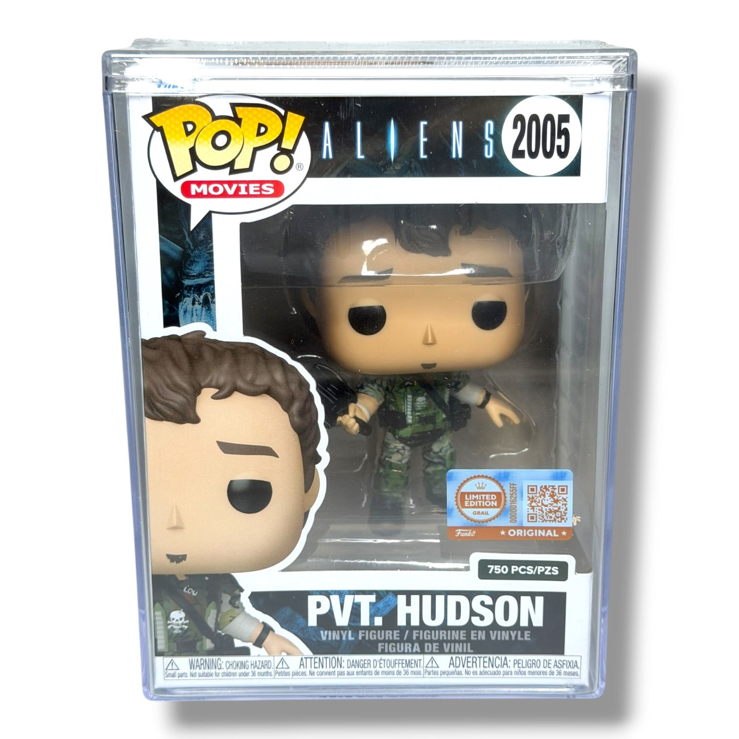 Funko Pop! Movies – Aliens: Pvt. Hudson with Pop! Protector (#2005) Limited Edition GRAIL
