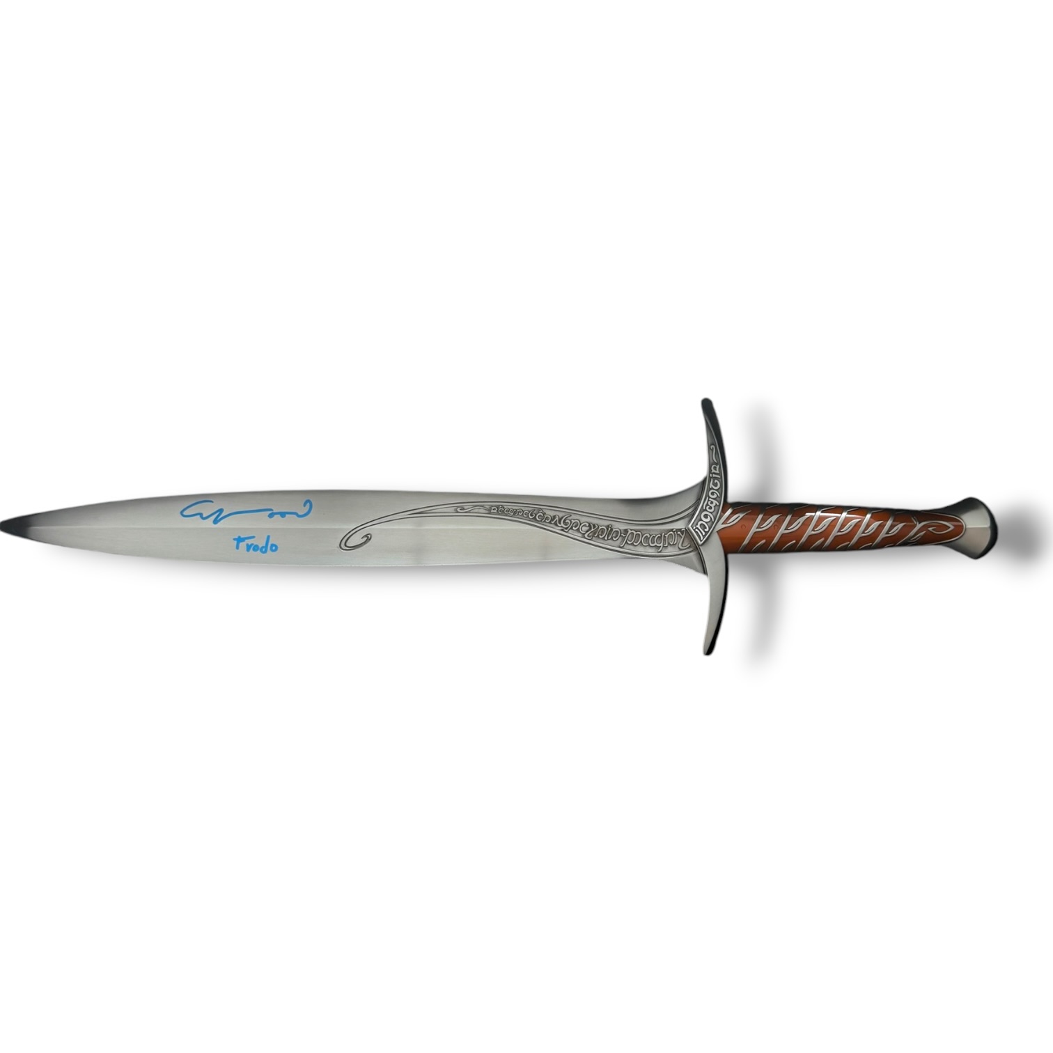 Wētā Workshop – The Lord of the Rings: Sting Sword Prop Replica – Autógrafo Oficial de Elijah Wood