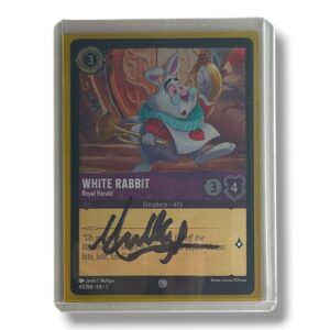Disney Lorcana TCG – White Rabbit: Royal Herald (#43/204)- Autógrafo Oficial de James C. Mulligan