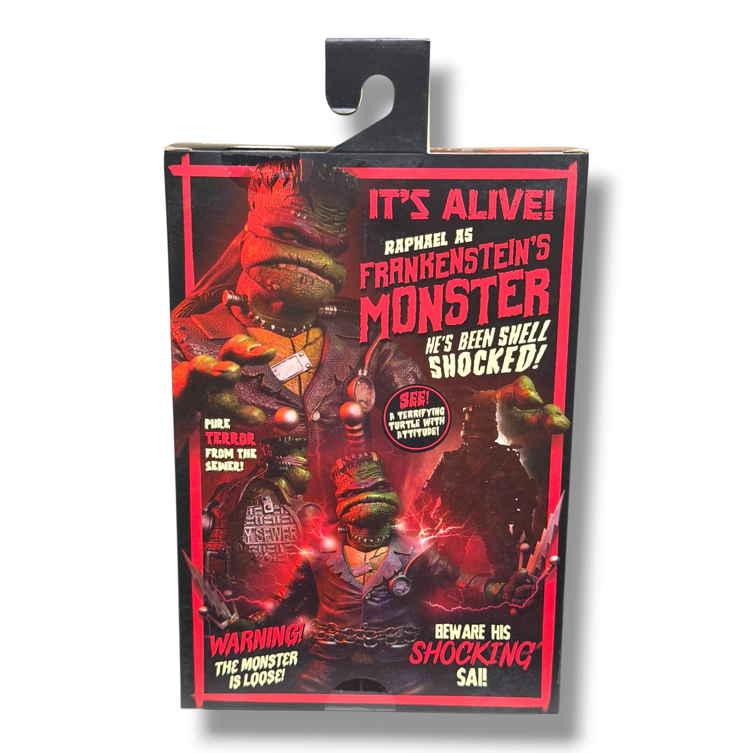 NECA Ultimate – Universal Monsters x Teenage Mutant Ninja Turtles: Raphael as Frankenstein’s Monster Action Figure - Imagen 4