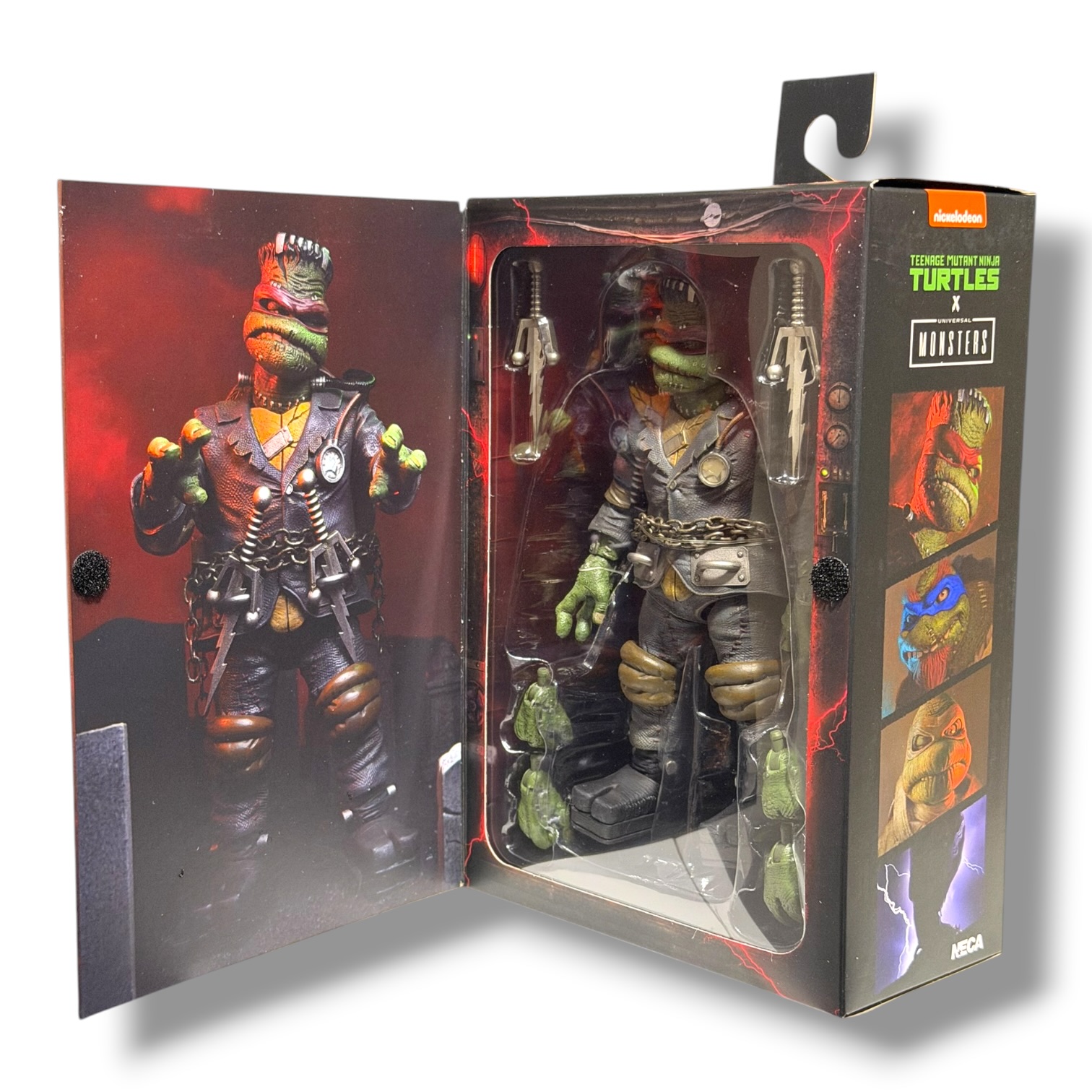 NECA Ultimate – Universal Monsters x Teenage Mutant Ninja Turtles: Raphael as Frankenstein’s Monster Action Figure - Imagen 2